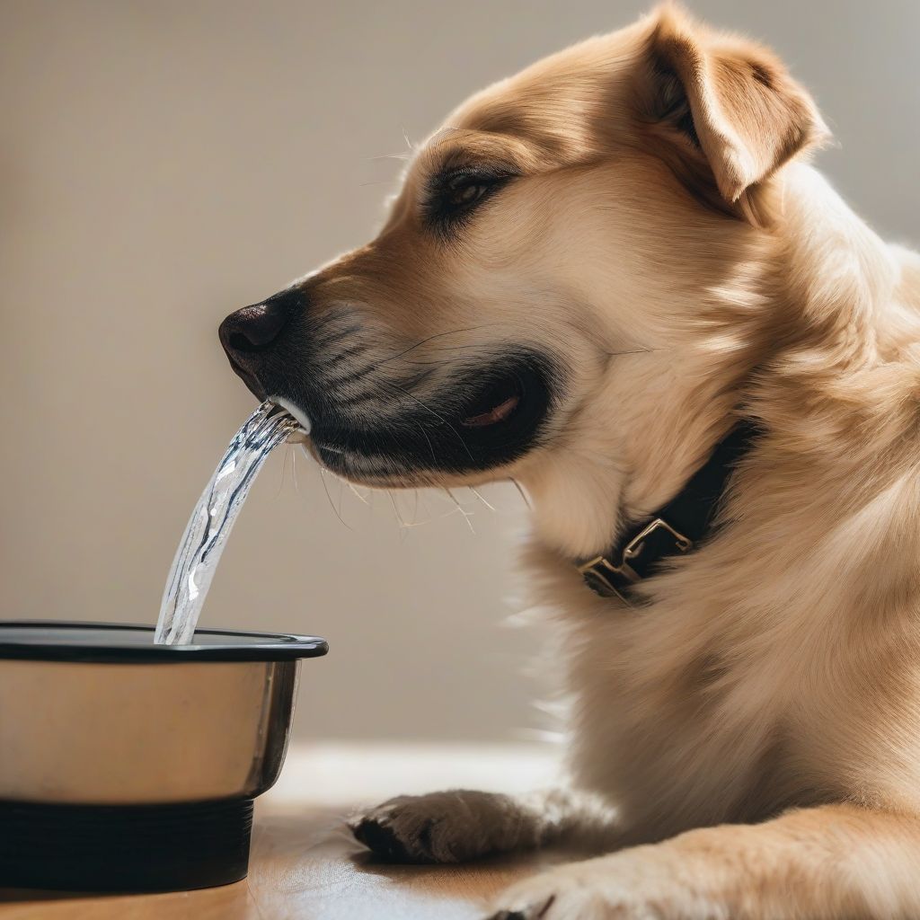 Hydrated Dog