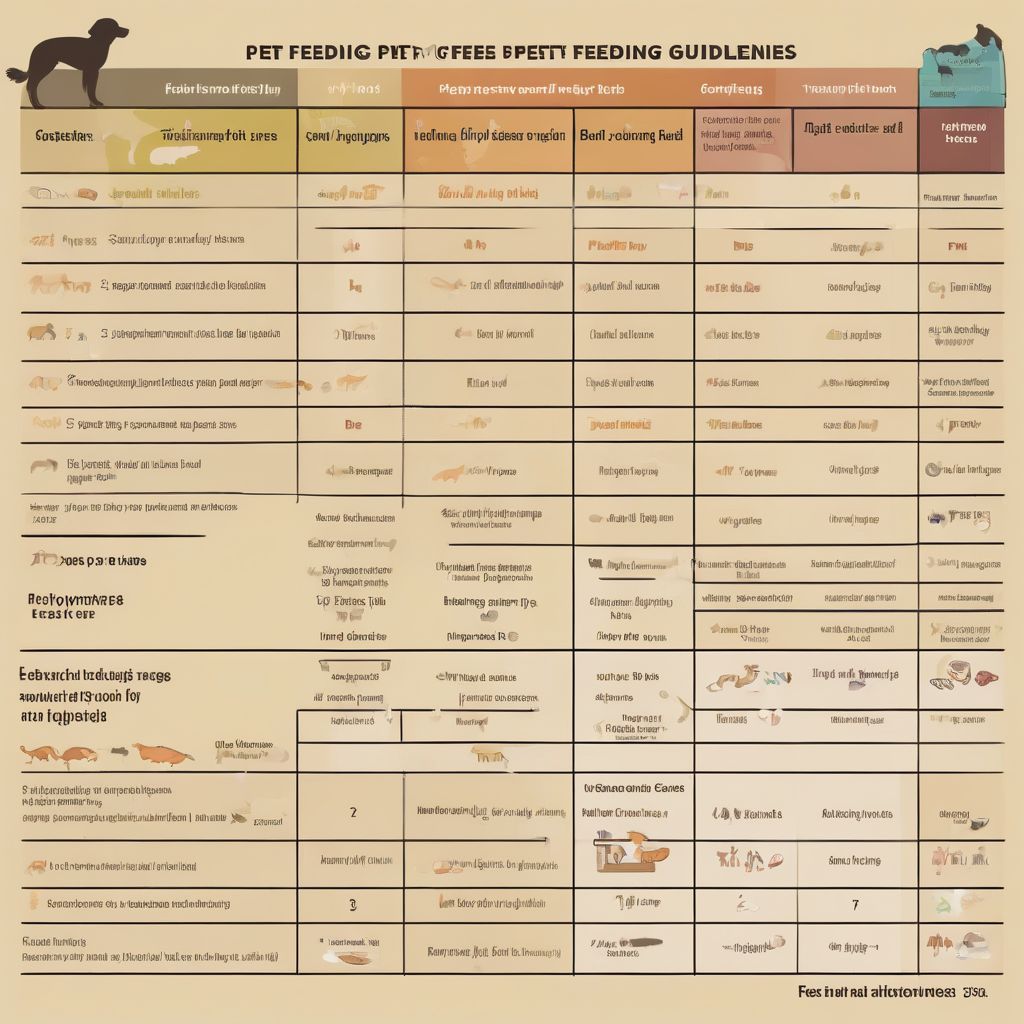 Pet Feeding Chart