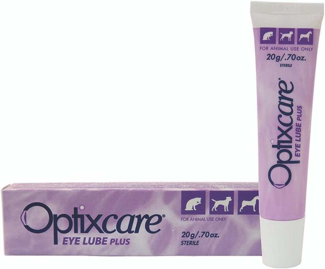 OptixCare Pet Eye Lube Plus + Hyaluron 20g for Dog Cat Horses