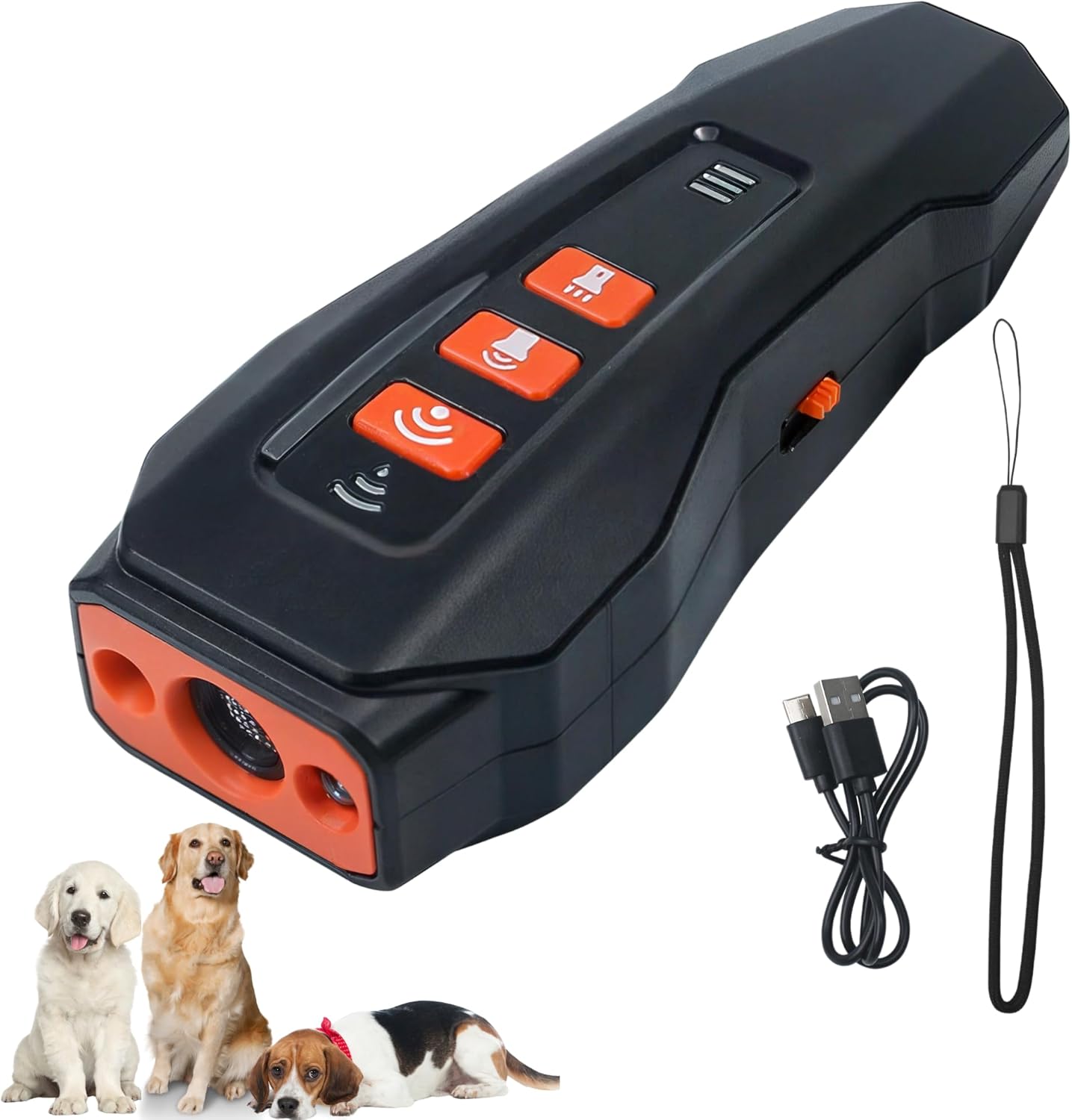 Barks No More Dog Training Device, Ultrasonic Barking Control Whistle Silencer Deterrent Stopper Repeller Aid Safe Pet Guard Anti Unwanted Whining Behavior Outdoor Indoor Silent Remote Clicker Trainer